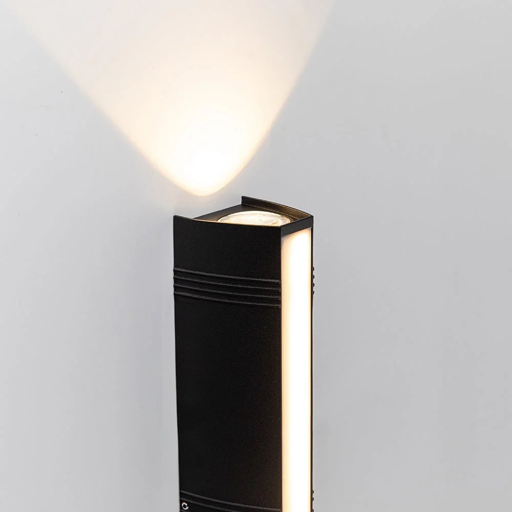 Outdoor LED Wall Sconce Up & Down Weather-Resistant Matte Black