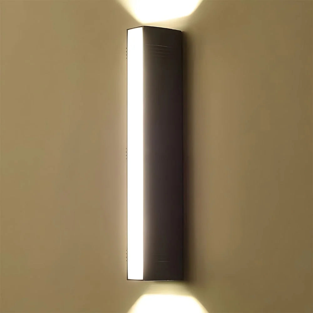 Outdoor LED Wall Sconce Up & Down Weather-Resistant Matte Black