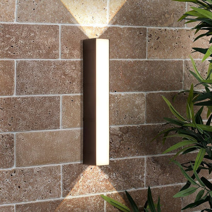 Outdoor LED Wall Sconce Up & Down Weather-Resistant Matte Black