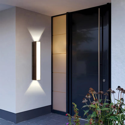 Outdoor LED Wall Sconce Up & Down Weather-Resistant Matte Black