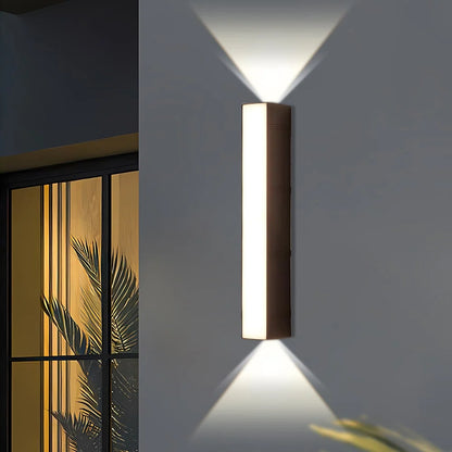 Outdoor LED Wall Sconce Up & Down Weather-Resistant Matte Black