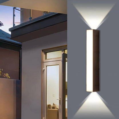 Outdoor LED Wall Sconce Up & Down Weather-Resistant Matte Black