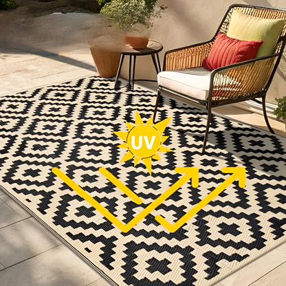 Outdoor Rug Reversible Non-Slip Water-Repellent
