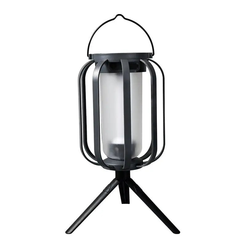 Outdoor Solar Lantern Flickering Flame USB-C & Solar Charging
