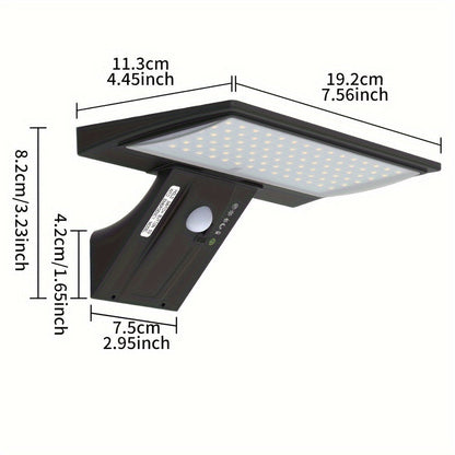 Outdoor Solar Wall Light Motion Sensor USB Backup Weatherproof