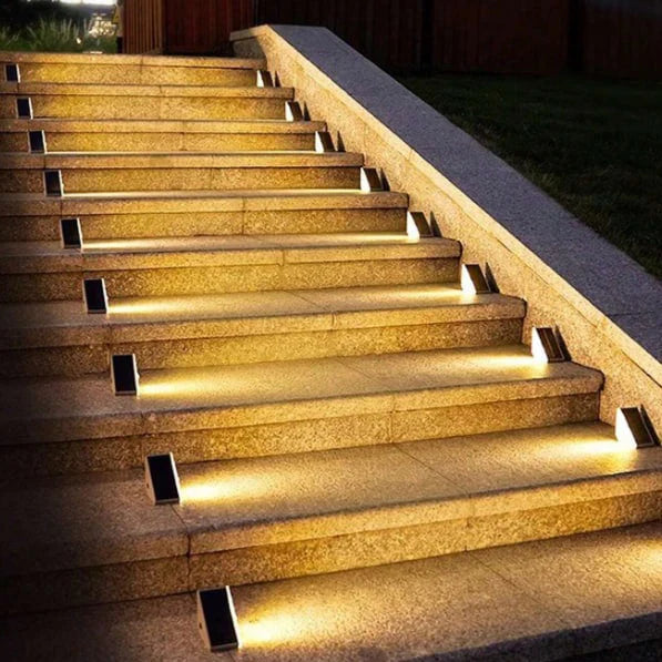 Outdoor Step Lights Solar Warm White IP67