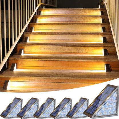 Outdoor Step Lights Solar Warm White IP67
