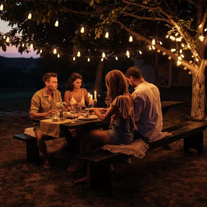 Outdoor String Lights Edison LED Shatterproof & Weatherproof