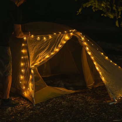 Outdoor String Lights USB-C Rechargeable & IP67 Waterproof