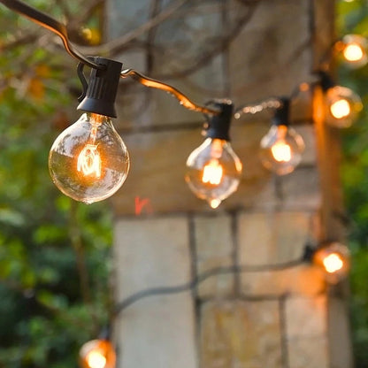 Outdoor String Lights Warm White LED Waterproof