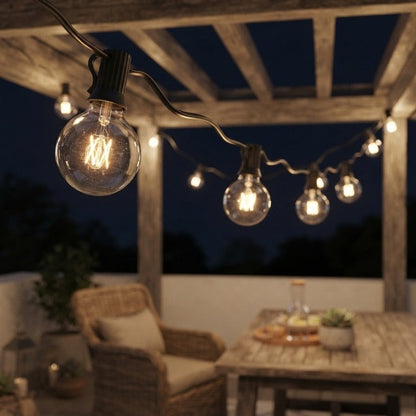 Outdoor String Lights Warm White LED Waterproof