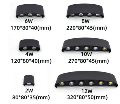 Outdoor Wall Light Adjustable Beam Waterproof Energy-Saving LED