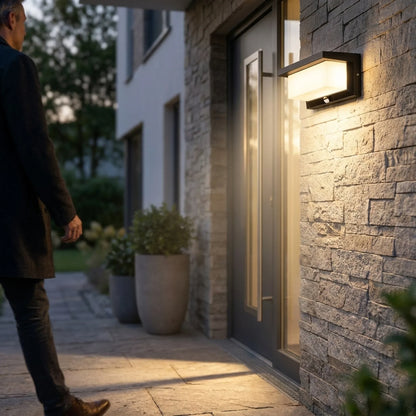 Outdoor Wall Light Motion-Activated 18W LED Weatherproof