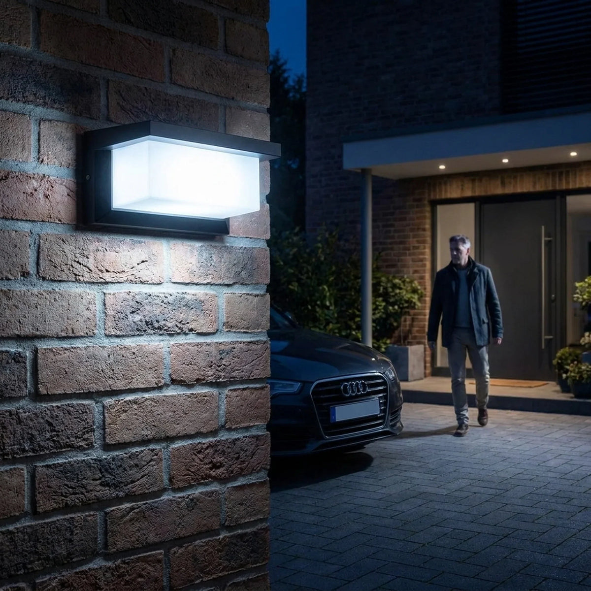 Outdoor Wall Light Motion-Activated 18W LED Weatherproof