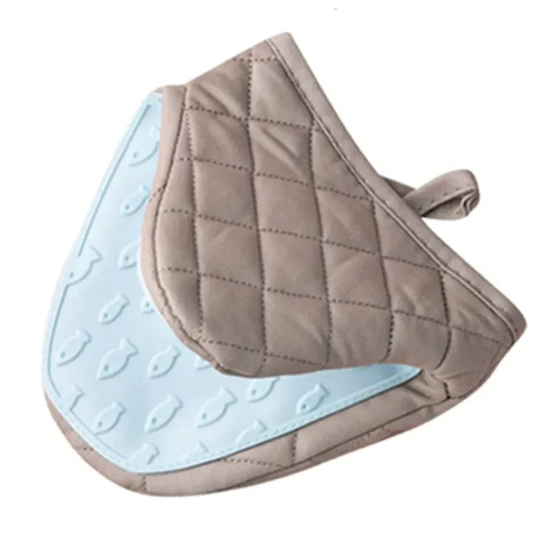 Oven Gloves Silicone Non-Slip Insulated Quilted