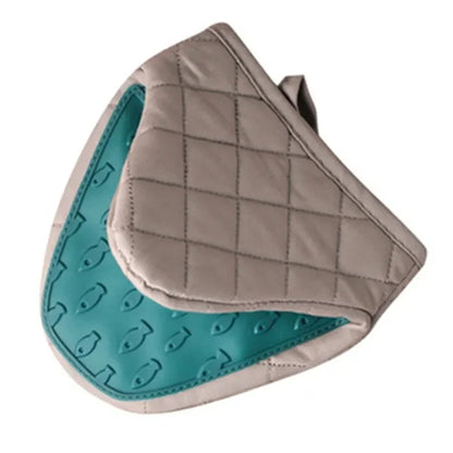 Oven Gloves Silicone Non-Slip Insulated Quilted