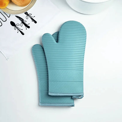 Oven Mitts Silicone Heat-Resistant Non-Slip Grip
