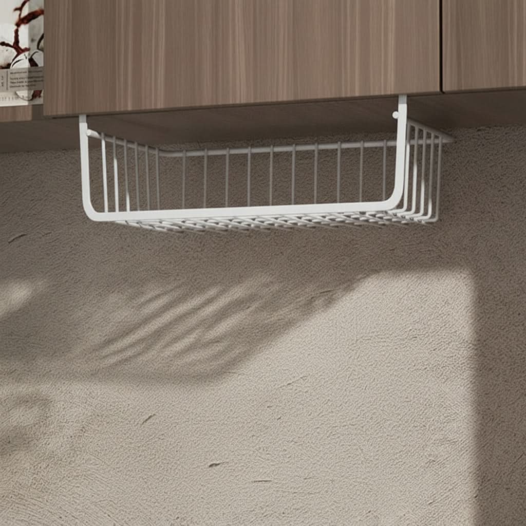 Over-Cabinet Hanging Basket Coated Metal Space-Saving & Easy Installation