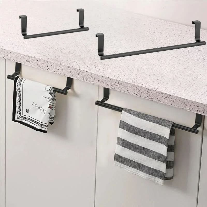 Over-Door Towel Holder Rust-Resistant Stainless Steel Drill-Free