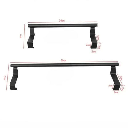 Over-Door Towel Holder Rust-Resistant Stainless Steel Drill-Free