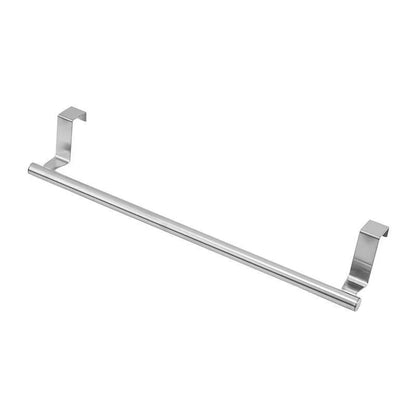 Over-Door Towel Holder Rust-Resistant Stainless Steel Drill-Free