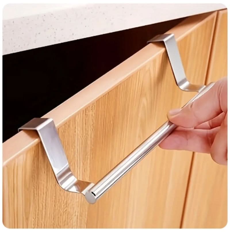 Over-Door Towel Holder Rust-Resistant Stainless Steel Drill-Free