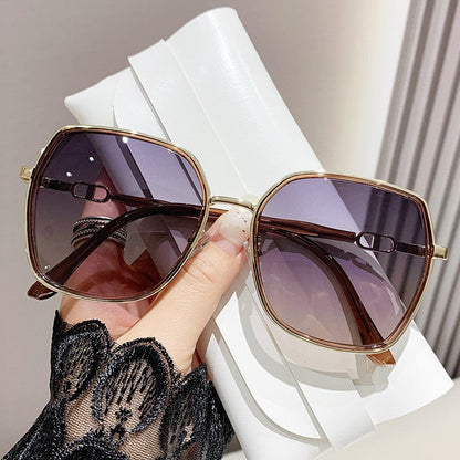 Oversized Sunglasses Polarized UV Protection Metal Frame