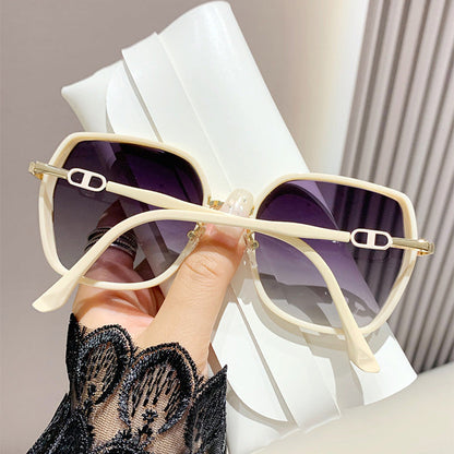 Oversized Sunglasses Polarized UV Protection Metal Frame