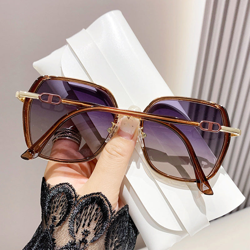 Oversized Sunglasses Polarized UV Protection Metal Frame