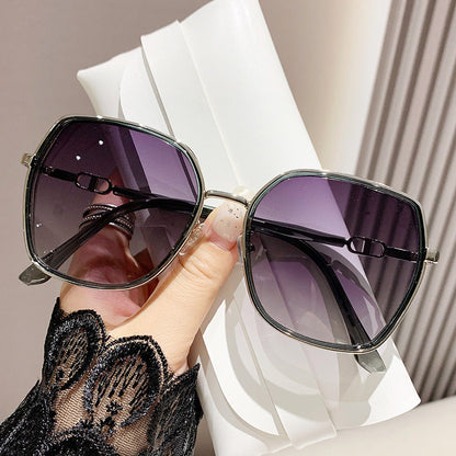 Oversized Sunglasses Polarized UV Protection Metal Frame