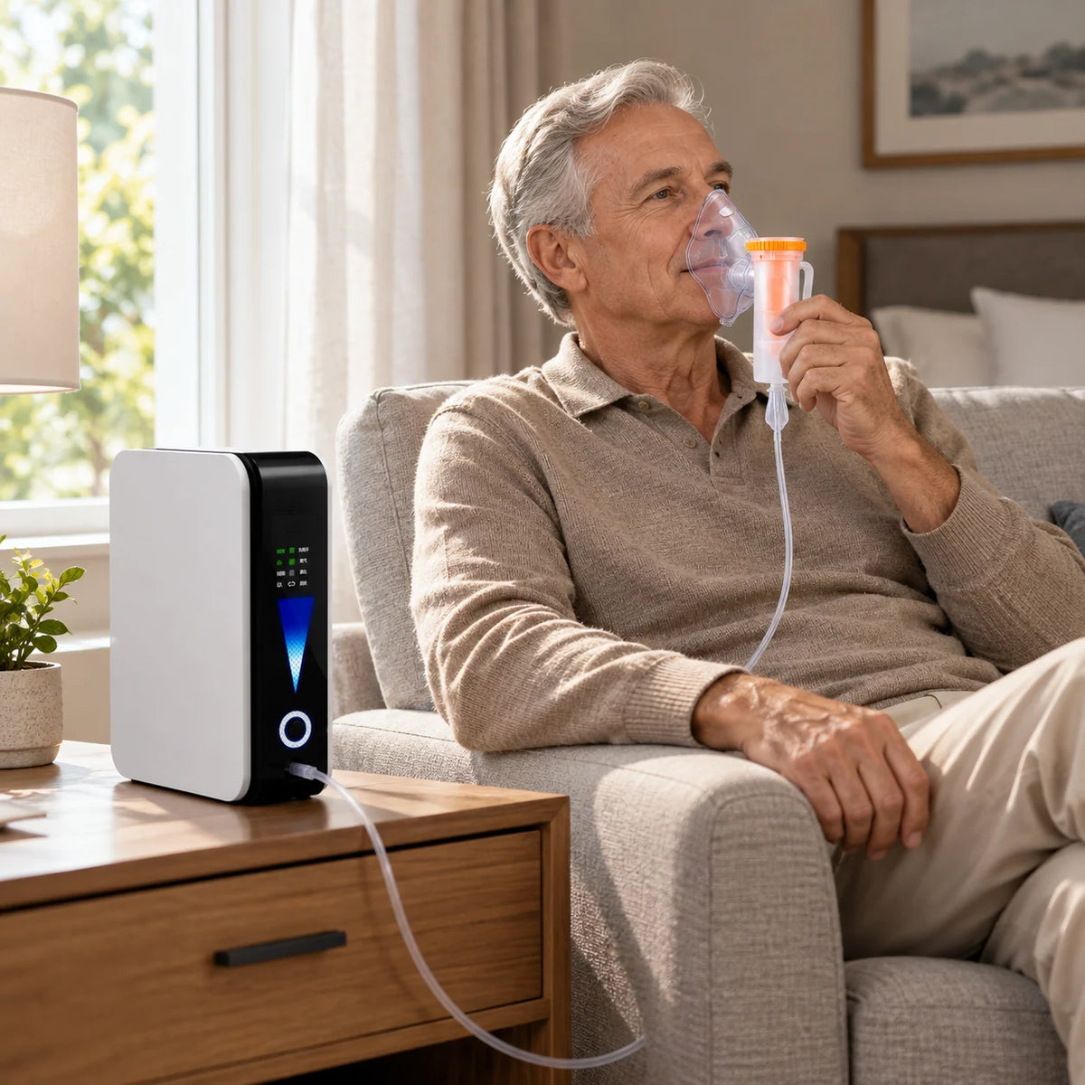 Oxygen Concentrator Portable Adjustable Flow Quiet Operation