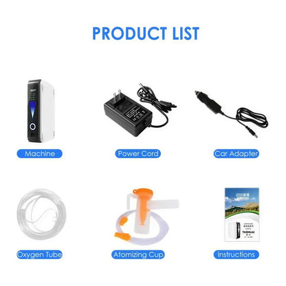 Oxygen Concentrator Portable Adjustable Flow Quiet Operation