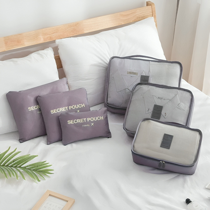 Packing Cube Set 7-Piece Compression Waterproof Nylon