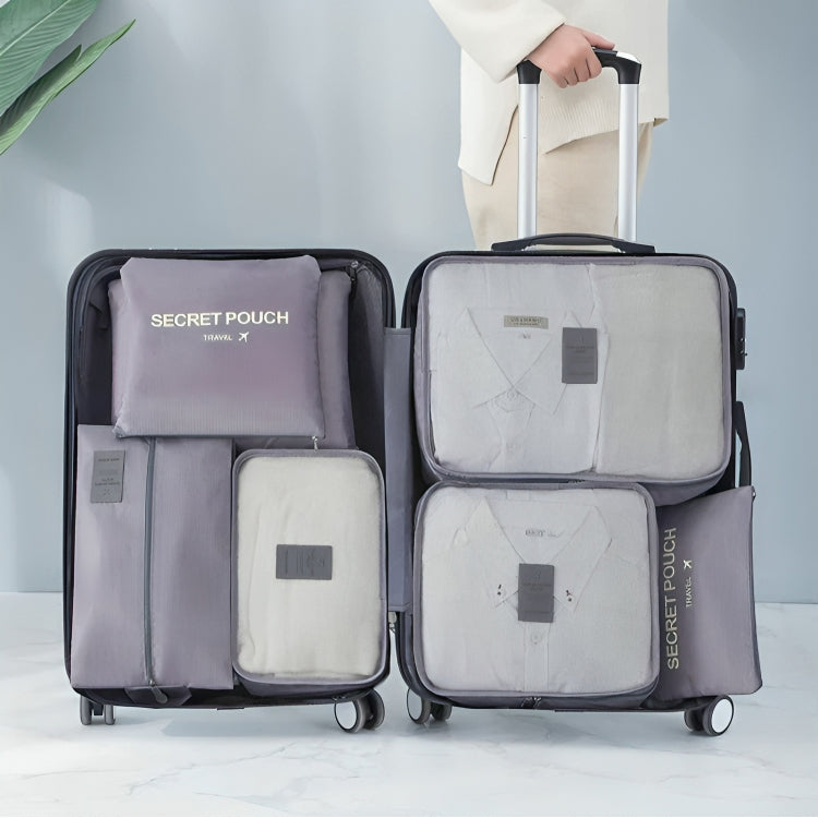Packing Cube Set 7-Piece Compression Waterproof Nylon