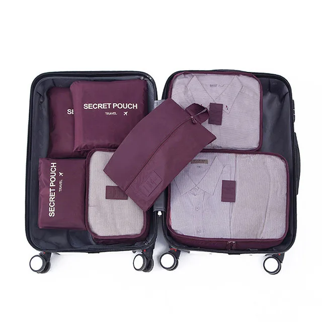 Packing Cube Set 7-Piece Compression Waterproof Nylon