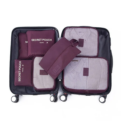 Packing Cube Set 7-Piece Compression Waterproof Nylon