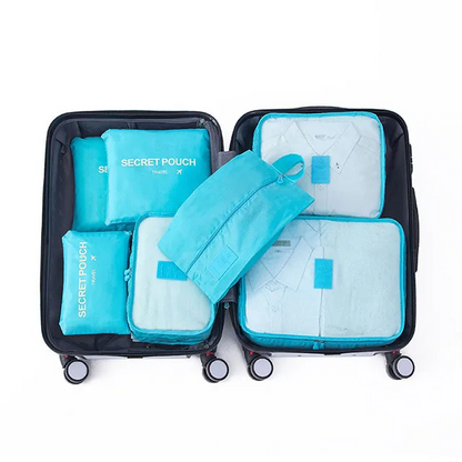 Packing Cube Set 7-Piece Compression Waterproof Nylon