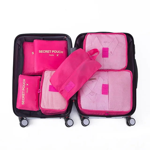 Packing Cube Set 7-Piece Compression Waterproof Nylon