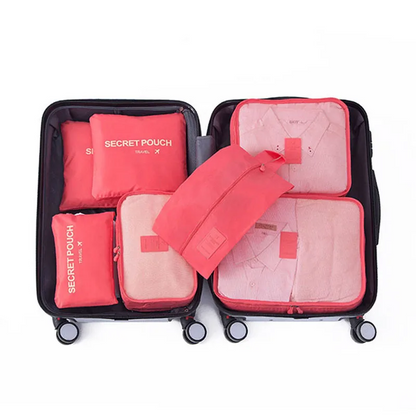 Packing Cube Set 7-Piece Compression Waterproof Nylon