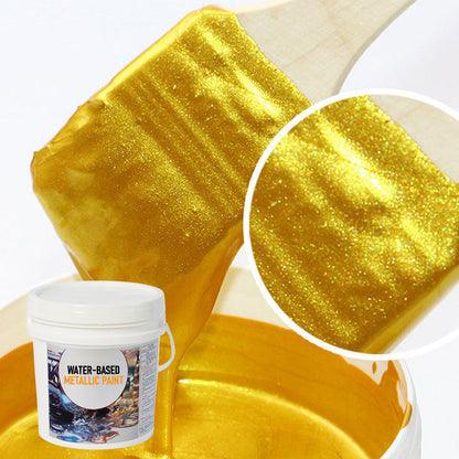 Paint Water-Based Metallic Finish Fast Drying Wood & Metal