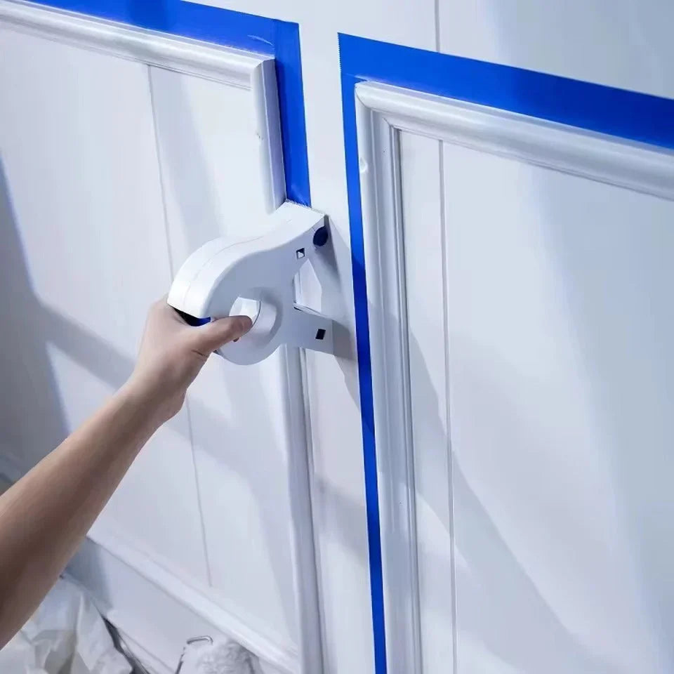 Painter's Tape Dispenser Built-In Cutter & Precision Application