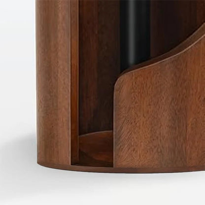 Paper Towel Holder FSC Wood Non-Slip Base