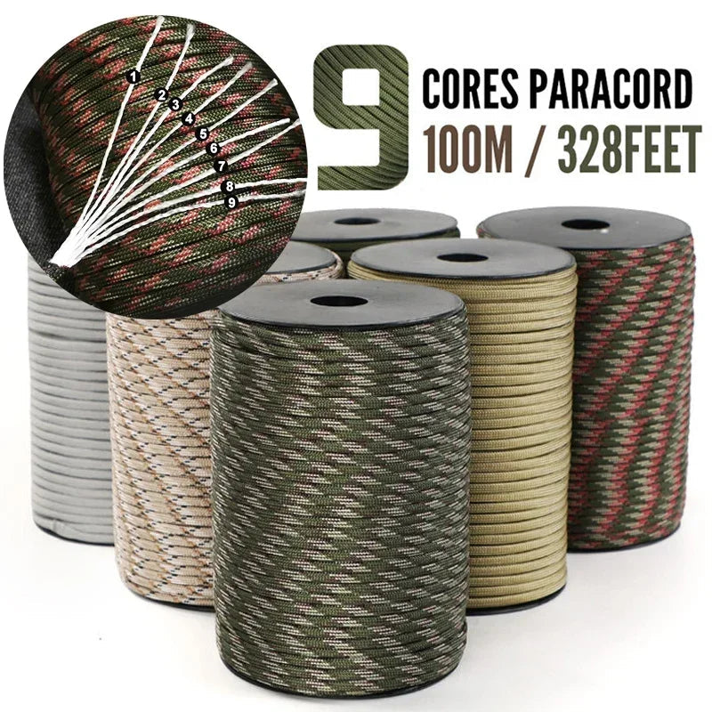 Paracord Rope 4 mm 650 lb 9-Strand