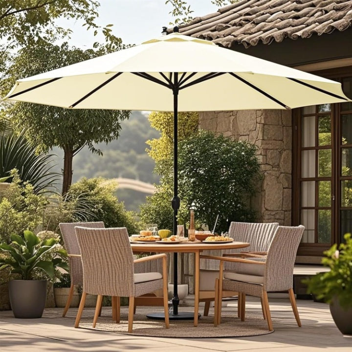 Parasol Replacement Cover Water-Repellent Polyester Integrated Vent