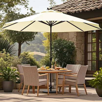 Parasol Replacement Cover Water-Repellent Polyester Integrated Vent