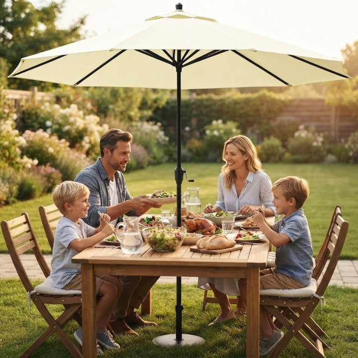 Parasol Replacement Cover Water-Repellent Polyester Integrated Vent
