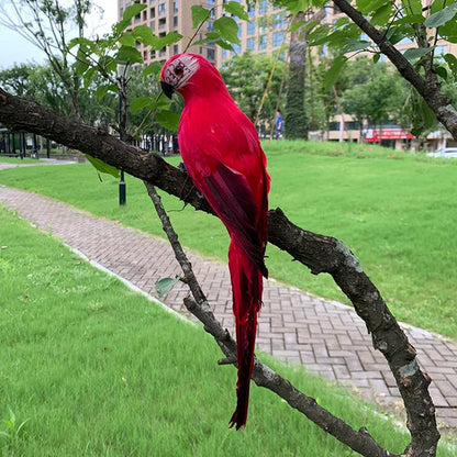 Parrot Garden Ornament Lifelike Feathered Weather-Resistant 25 cm