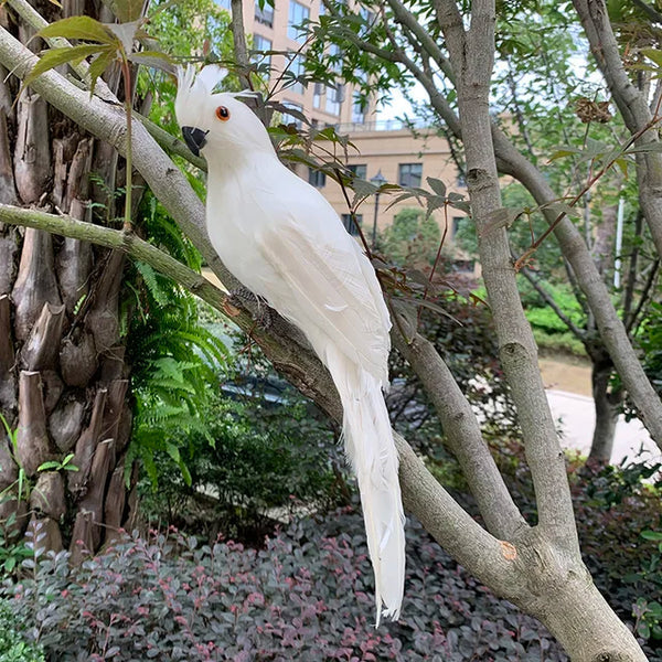 Parrot Garden Ornament Lifelike Feathered Weather-Resistant 25 cm