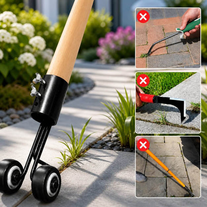 Paver Weed Remover Tool Iron Narrow-Joint Ergonomic Grip