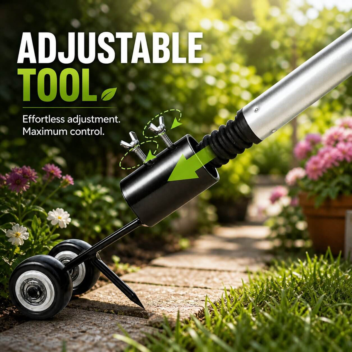 Paver Weed Remover Tool Iron Narrow-Joint Ergonomic Grip
